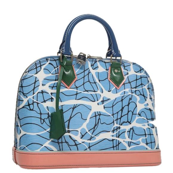 LOUIS VUITTON Epi Alma PM Hand Bag Blue M41571 - Picture 1 of 16